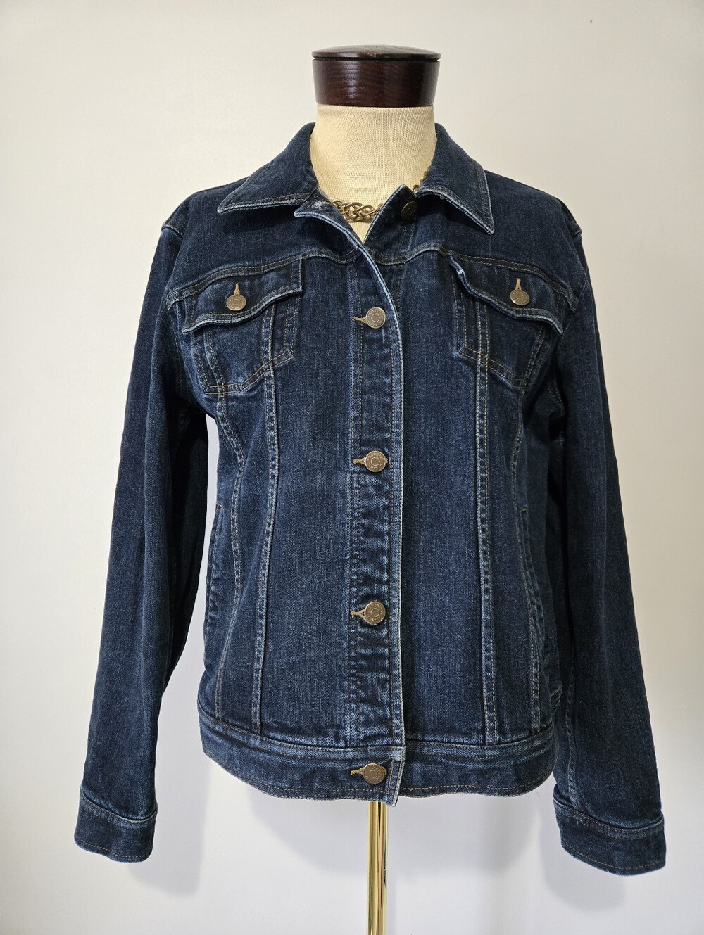 Ralph Lauren Women's Dark Blue Denim Jacket. Size XL